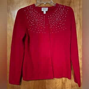 Cashmere Cardigan with Embellishments